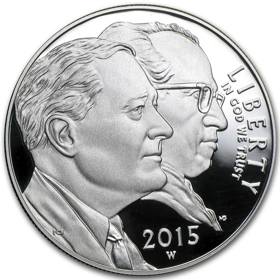 2015-W U.S. March of Dimes $1 Silver Commem Proof (w/Box & COA) 2015-W U.S. March of Dimes $1 Silver Commem Proof (w/Box & COA)